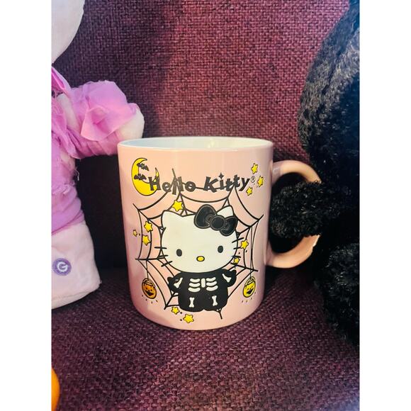 Halloween Hello kitty purple mummy  ,2 mugs , witch ceramic hello kitty cat - Picture 7 of 10